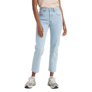 Levi's Women's 501 Crop Jeans, Samba Blues (Waterless)